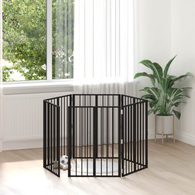 Dog gate 6 pcs. Black 60 x...