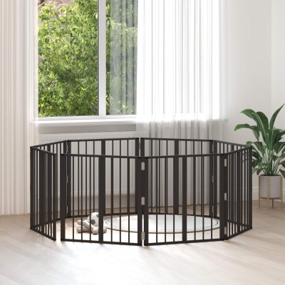 Dog gate 8 pcs. Black 60 x...