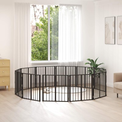 Dog gate 12 pcs. Black 60 x...