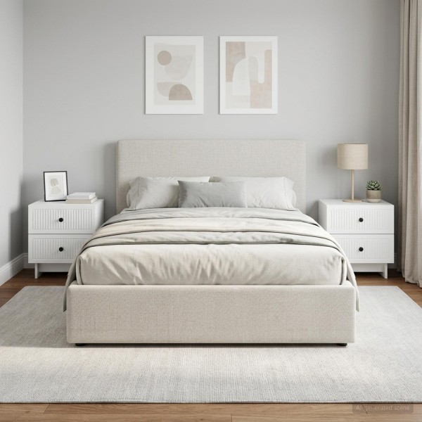 Bedside cabinet 2 pcs. White 43 x 34.5 x 47.5 cm