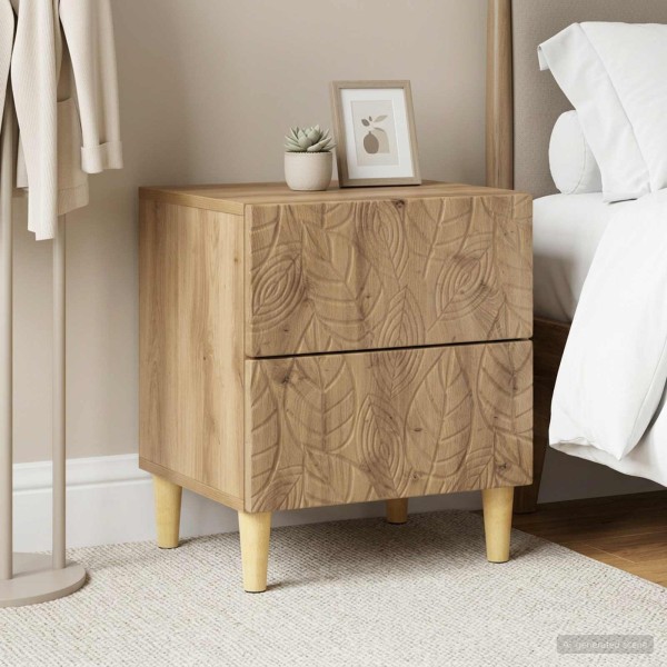 Bedside table 2 pcs. Artisan oak 43 x 34.5 x 48 cm