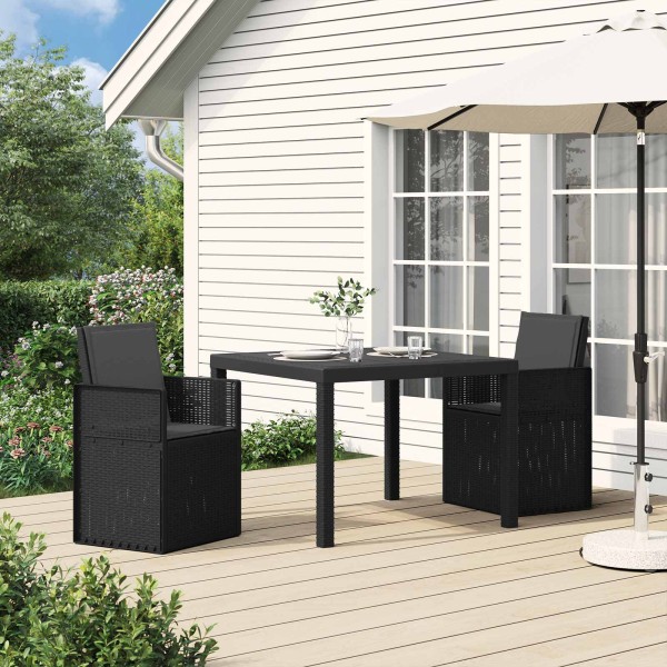 Garden Dining Chairs 2 pcs. Anthracite PP