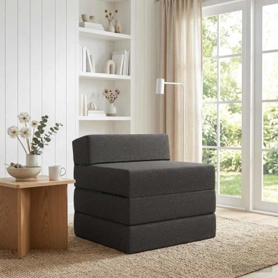 Folding Sofa Bed Dark Gray...