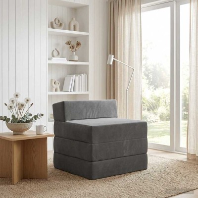 Folding Sofa Bed Dark Gray...