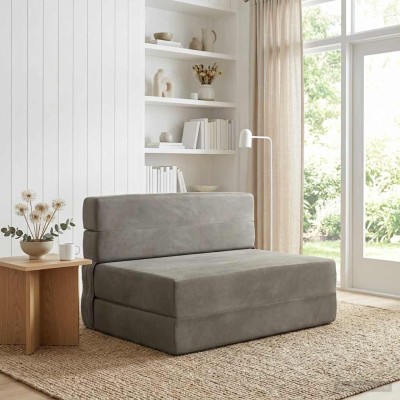 Folding Sofa Bed Light Gray...