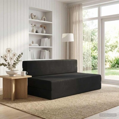 Folding Sofa Bed Black 152...
