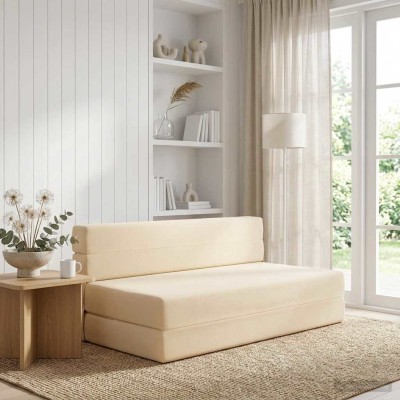 Folding Sofa Bed Cream 152...