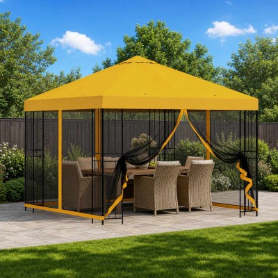 Garden gazebo with side...