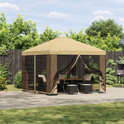 Garden gazebo with side...