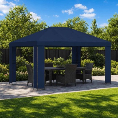 Gazebo 4 × 3 m Blue...