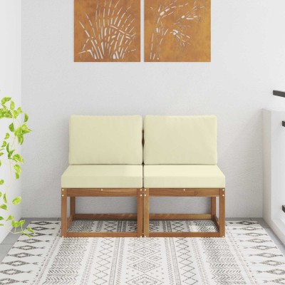 2 Piece Outdoor Middle Sofa...