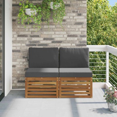 2 Piece Outdoor Middle Sofa...