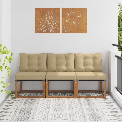 3 Vienetas Lauko vidurinė sofa
