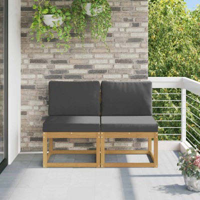 2 Piece Outdoor Middle Sofa...