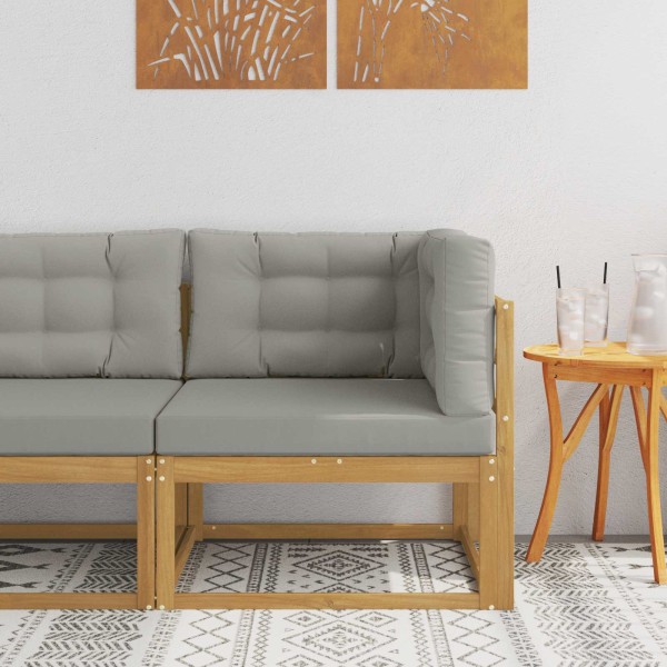 Outdoor corner sofa Polyester White