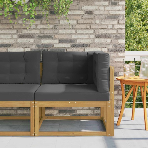 Outdoor corner sofa Polyester White