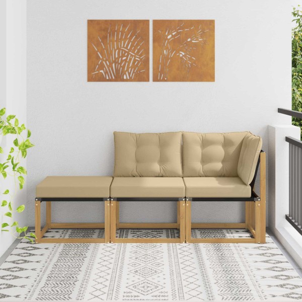 Sectional sofa units with pillow 3 Unit White