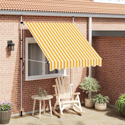 Manual retractable awning,...