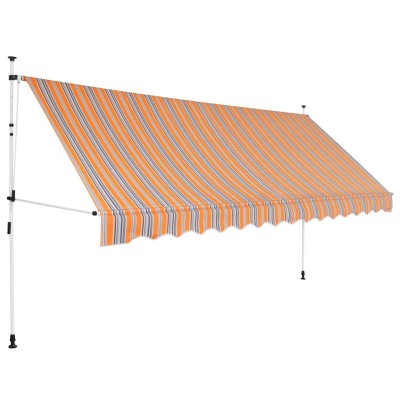 Manual retractable awning,...