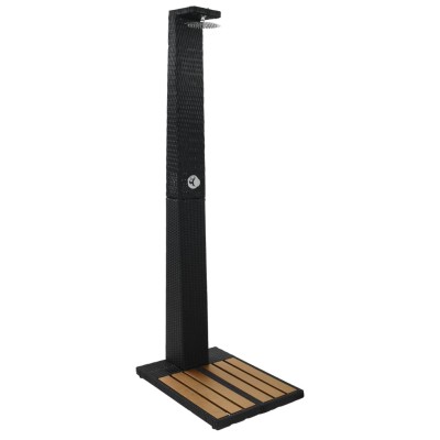 Garden shower, polyrattan, WPC