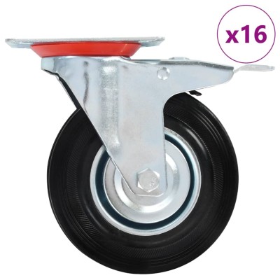 Swivel wheels, 16 pcs., 125 mm