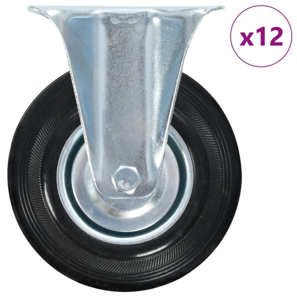 Fixed wheels, 125 mm, 12 pcs.