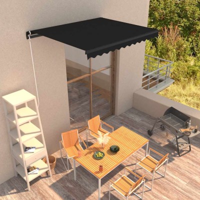 Manual retractable awning,...