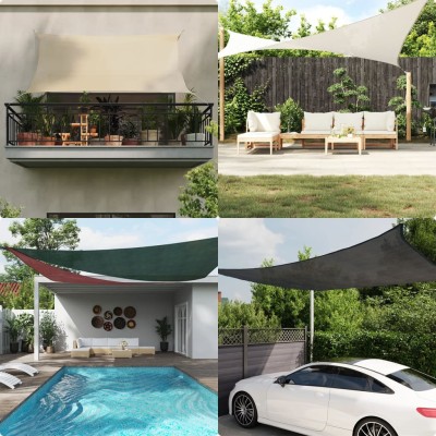 Sun shade, beige, 6x8m,...
