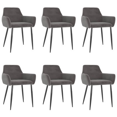 Dining room chairs, 6 pcs.,...