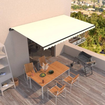 Manual retractable awning,...