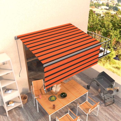 Manual retractable awning,...