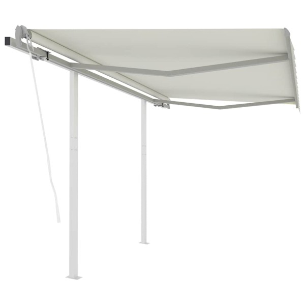 Automatic retractable awning, cream, 3x2.5m