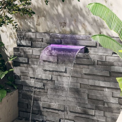Waterfall with LED lights...