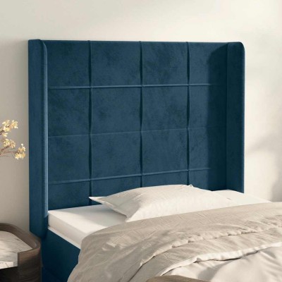 Headboard with ears, blue,...