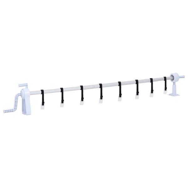 Pool cover roller with plastic base