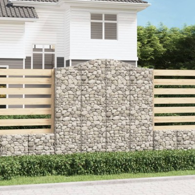 Curved gabion baskets, 3...