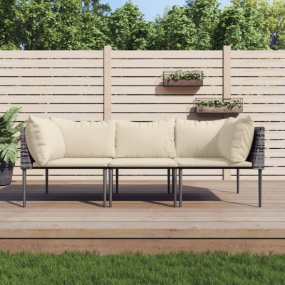 Garden set with cushions, 3...
