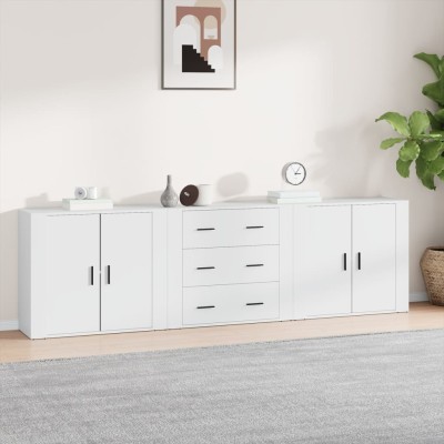 Side cabinets, 3 pcs.,...