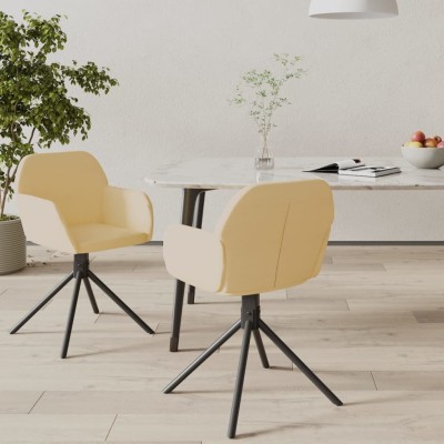 Swivel dining chairs, 2...