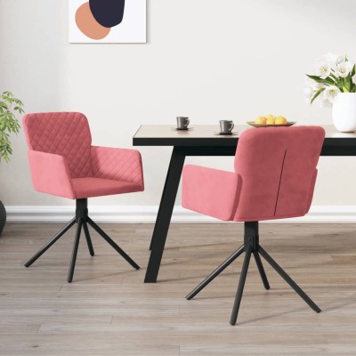 Swivel dining chairs, 2...