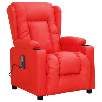 Massage chair, red color,...