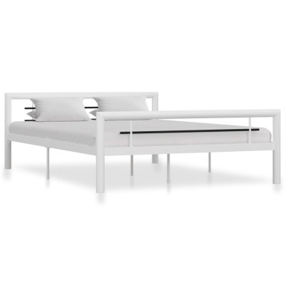 Bed frame, white and black,...