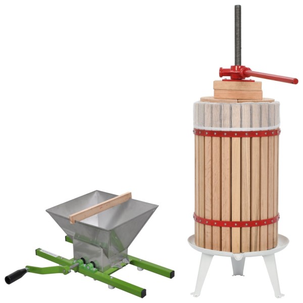 Fruit and wine press and chopper set, 2d.