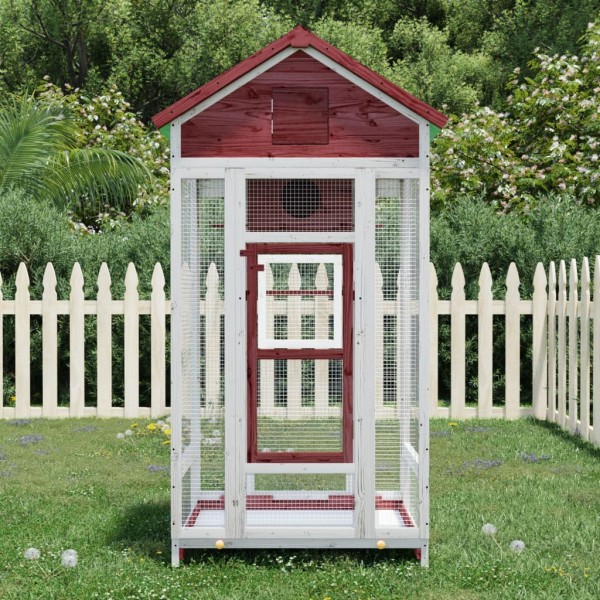 Birdhouse, mocha, 91.5x53x170cm, solid pine