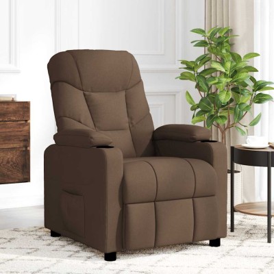 Massage chair, brown, fabric