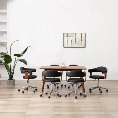Dining room chairs, 6 pcs.,...