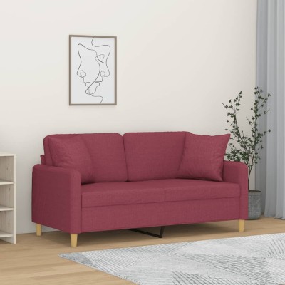 Double sofa with cushions,...