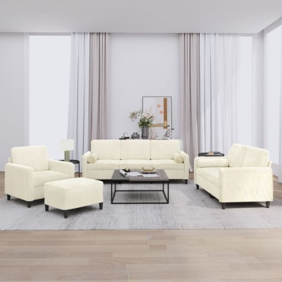 Sofa set with pillows, 4...