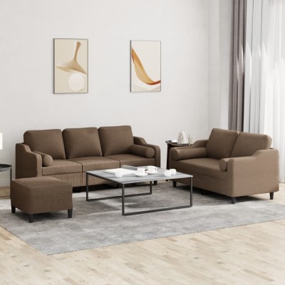 Sofa set with pillows, 3...