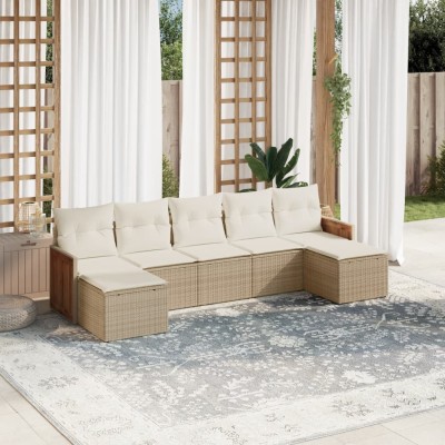 Sofa set with cushions, 7...